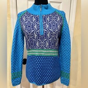 Merino wool blend  sweater by Boga size S. Excellent preowned condition